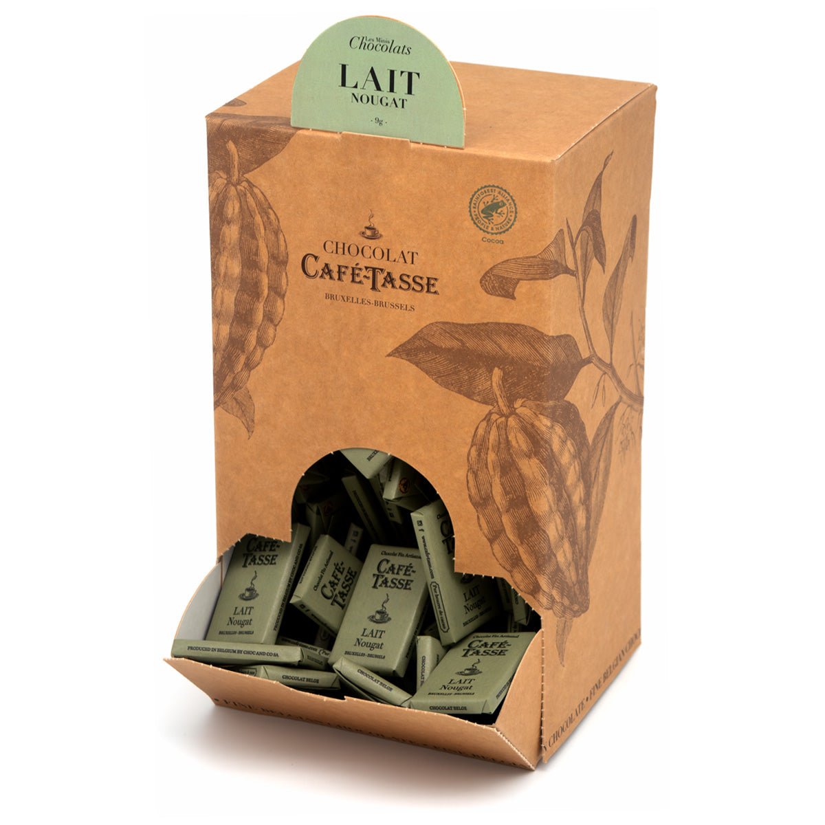 Cafe-Tasse Lait Nougat 38% Milk Chocolate & Nougat Mini-Bars