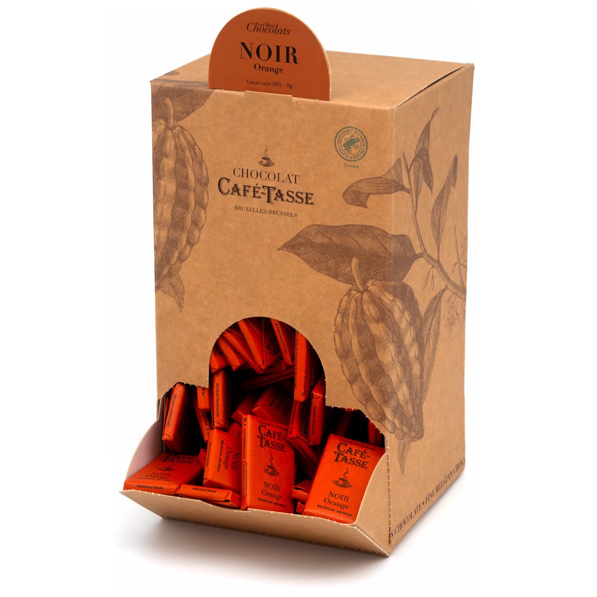 Cafe-Tasse Noir Orange 60% Dark Chocolate & Orange Mini-Bars