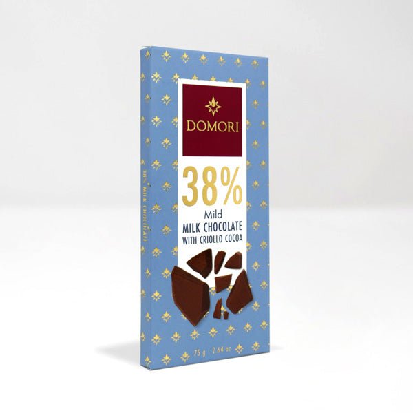 Domori Mild Criollo 38% Milk Chocolate Bar - 75g
