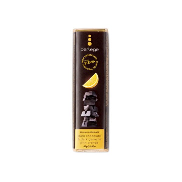 Perlège Stevia Sweetened 85% Dark Chocolate & Orange Ganache Bar - 42g