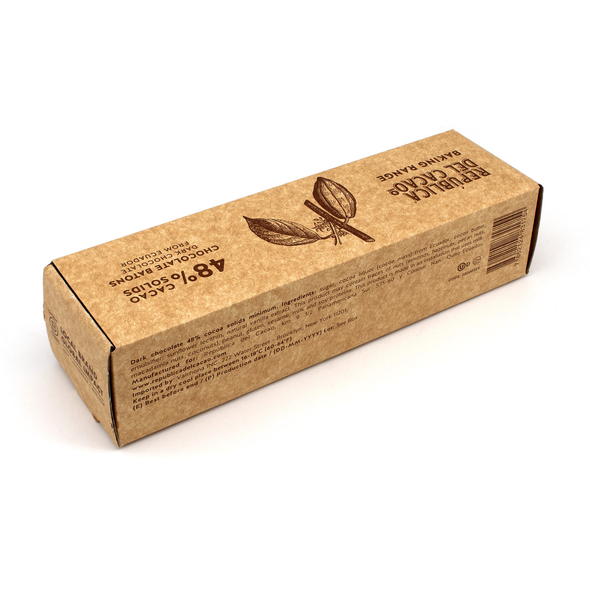 Republica del Cacao Ecuador 48% Single Origin Dark Chocolate Batons