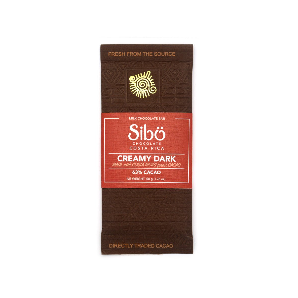 Sibu Creamy Dark 63% Single Origin Milk Chocolate Bar - 50g