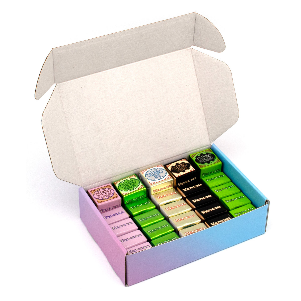 Venchi 30 Piece Assortment of Chocolate Cremino Cubes - 330g