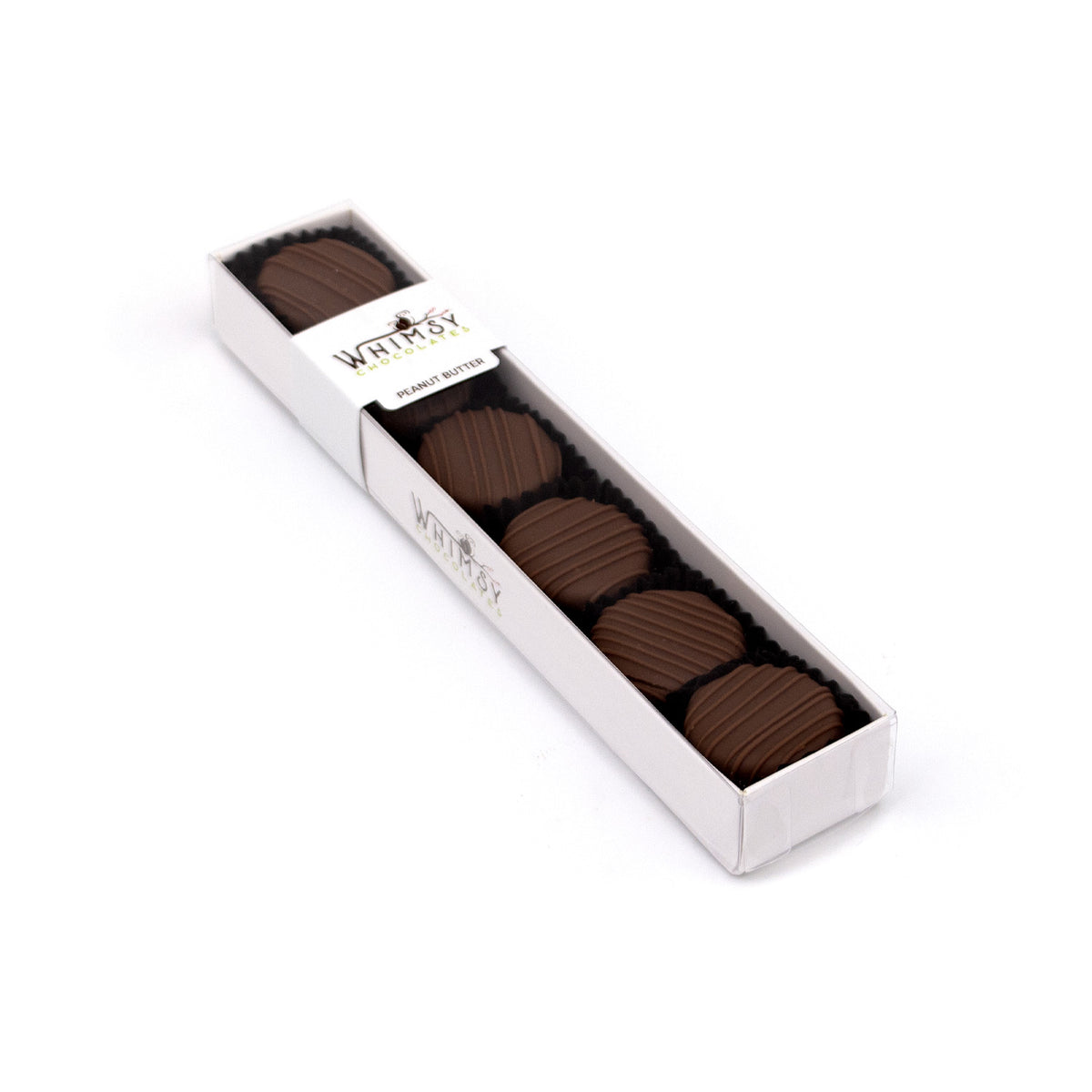 Whimsy Chocolates Milk Chocolate Peanut Butter Truffles - 6-piece