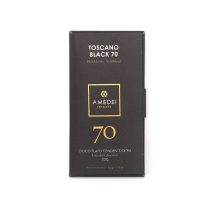 Amedei Toscano Black 70% Dark Chocolate Bar - 50g