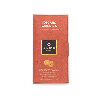 Amedei Toscano Cioccolato Gianduja 32% Milk Chocolate & Hazelnut Bar - 50g