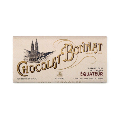 Chocolat Bonnat chocolate bar packaging on a white background
