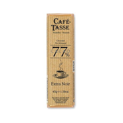 Café-Tasse Extra Noir 77% Extra Dark Chocolate Bar - 45g