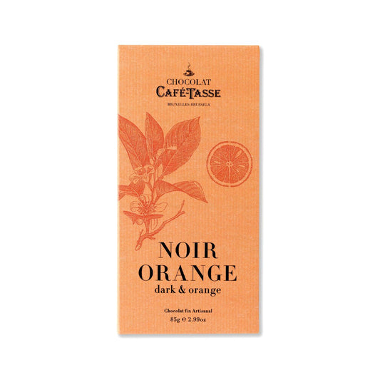 Cafe-Tasse Noir Orange 60% Dark Chocolate & Orange Bar - 85g