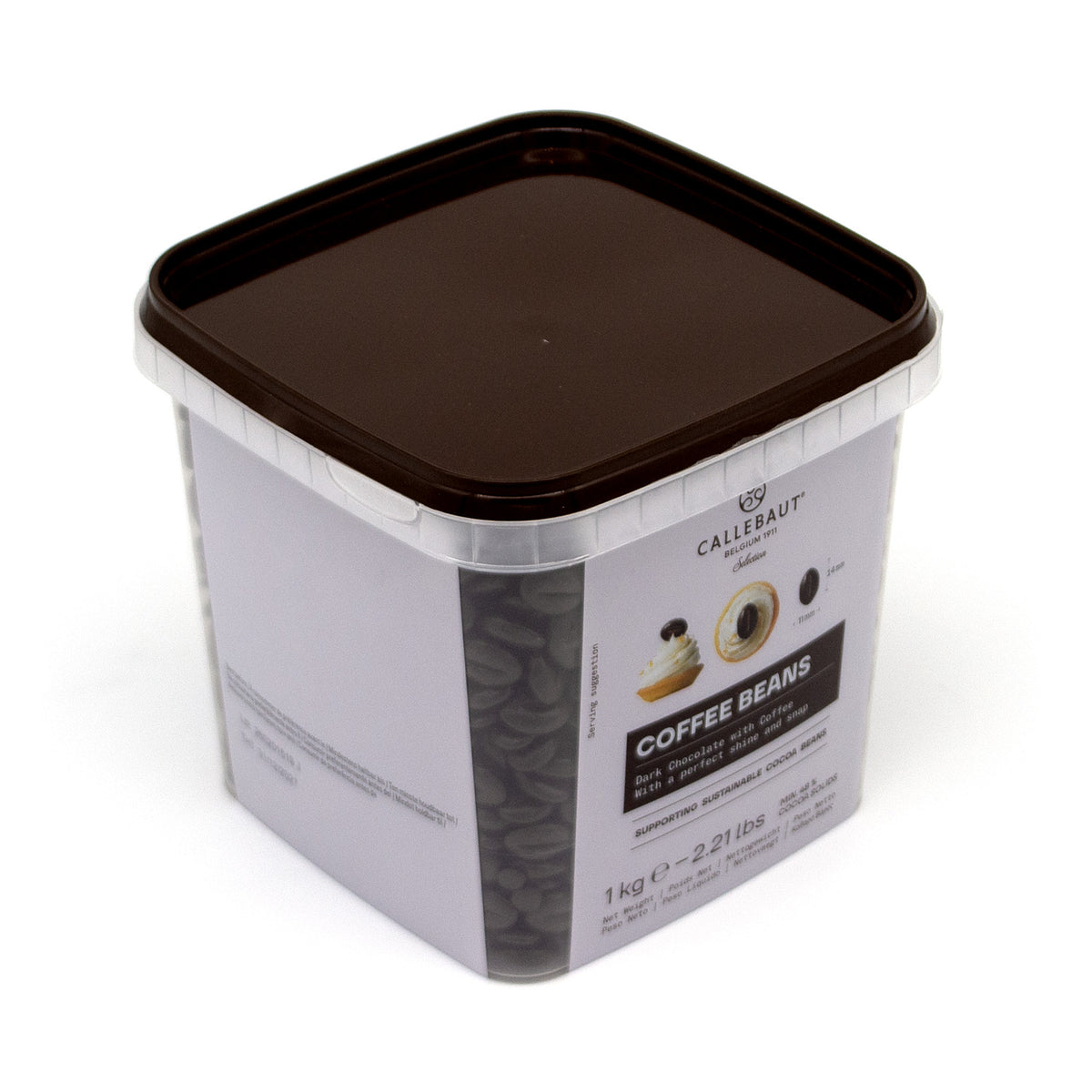 Callebaut Coffee Flavored 48% Dark Chocolate Beans