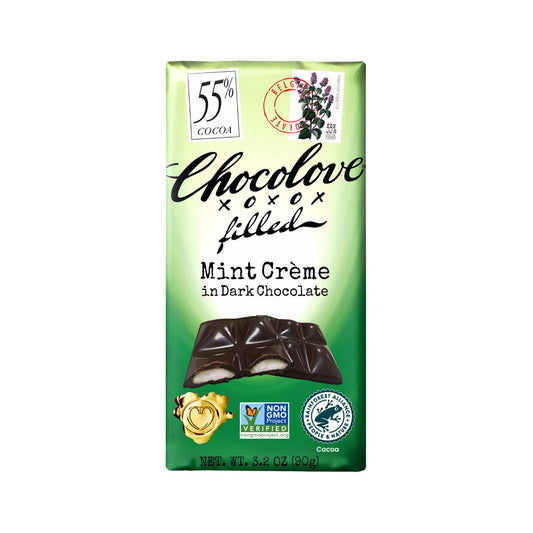 Chocolove Mint Creme in 55% Dark Chocolate Bar - 90g