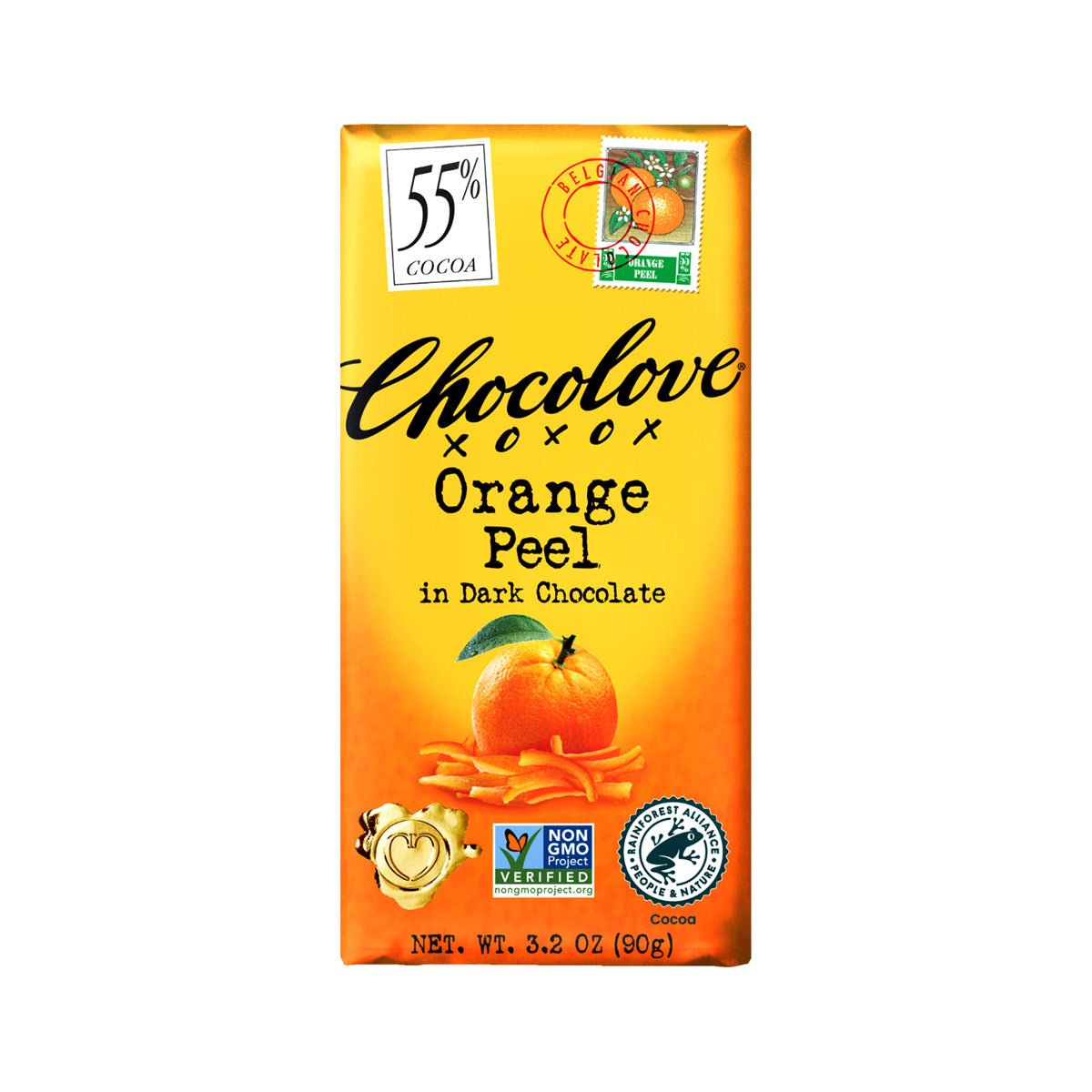 Chocolove Orange Peel in 55% Dark Chocolate Bar - 90g