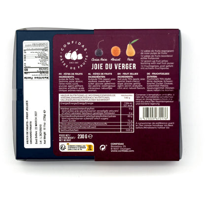 Confidas Pâtes de Fruits Joie Du Verger Orchard Fruit Jellies Gift Box - 230g