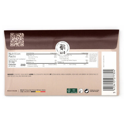 Dolfin 70% Dark Chocolate with Cocoa Beans Bar - 70g