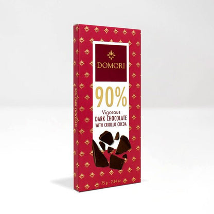 Domori Vigorous Criollo 90% Dark Chocolate Bar - 75g