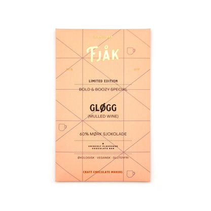 Fjak Mulled Wine 60% Dark Chocolate Bar - 60g