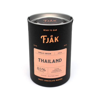Fjak Thailand 85% Single Origin Dark Drinking Chocolate Canister - 220g