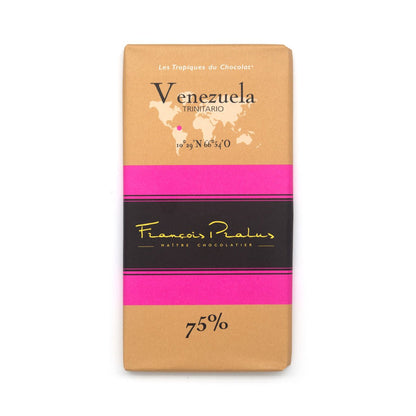 Pralus Venezuela 75% Single Origin Dark Chocolate Bar - 100g