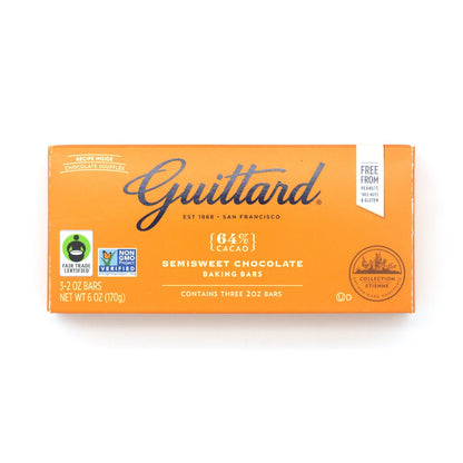 Guittard Collection Etienne 64% Semisweet Baking Chocolate Bar - 170g