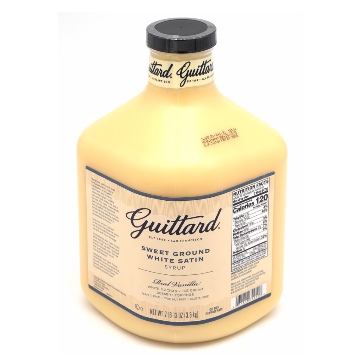 Guittard White Satin Syrup - 3.5 kg