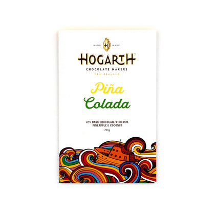Hogarth Piña Colada 72% Single Estate Dark Chocolate Bar - 70g