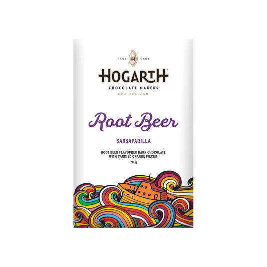 Hogarth Root Beer 68% Dark Chocolate Bar - 70g