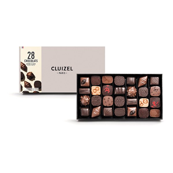 Michel Cluizel Assorted Dark & Milk Chocolate Truffles Box - 28 pc - 305g (Past Date)