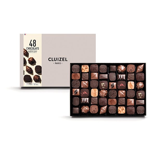 Michel Cluizel Assorted Dark & Milk Chocolate Truffles Box - 48 pc - 525g