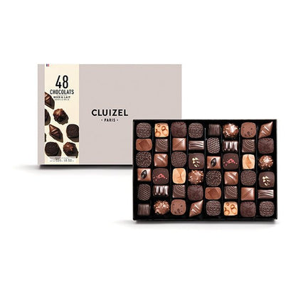 Michel Cluizel Assorted Dark & Milk Chocolate Truffles Box - 48 pc - 525g