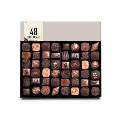 Michel Cluizel Assorted Dark & Milk Chocolate Truffles Box - 48 pc - 525g