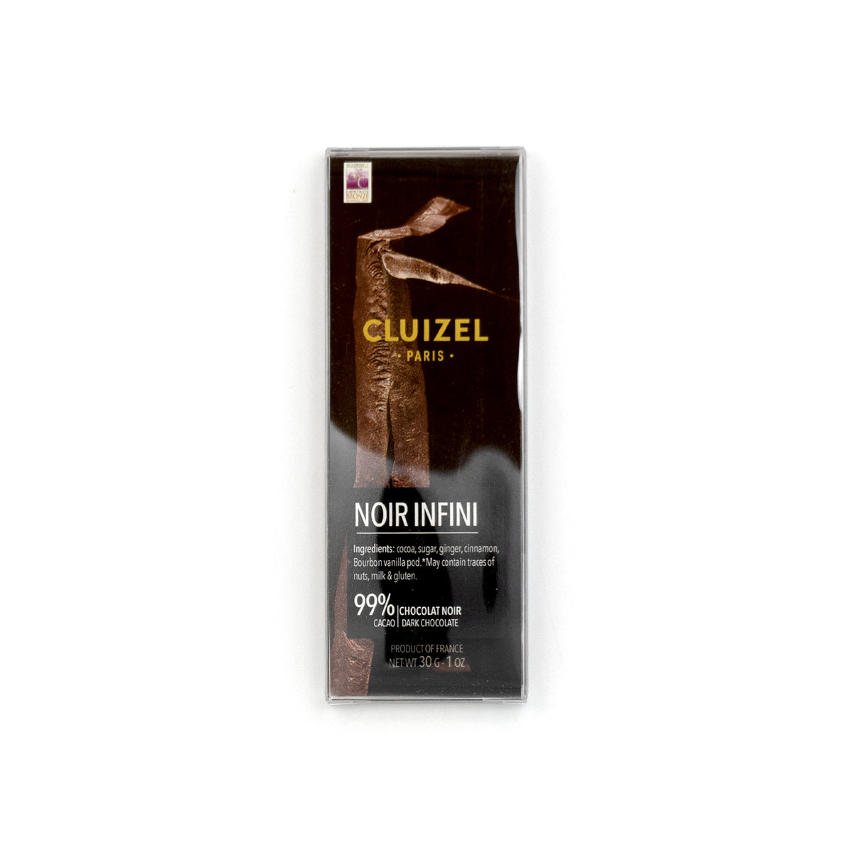 Michel Cluizel Noir Infini 99% Dark Chocolate Mini-Bar - 30g