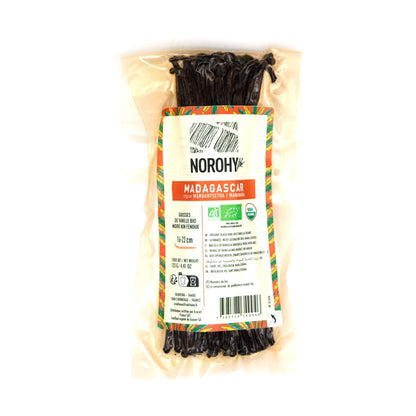 Norohy Whole Organic Madagascan Vanilla Beans 5 piece (Past Date)