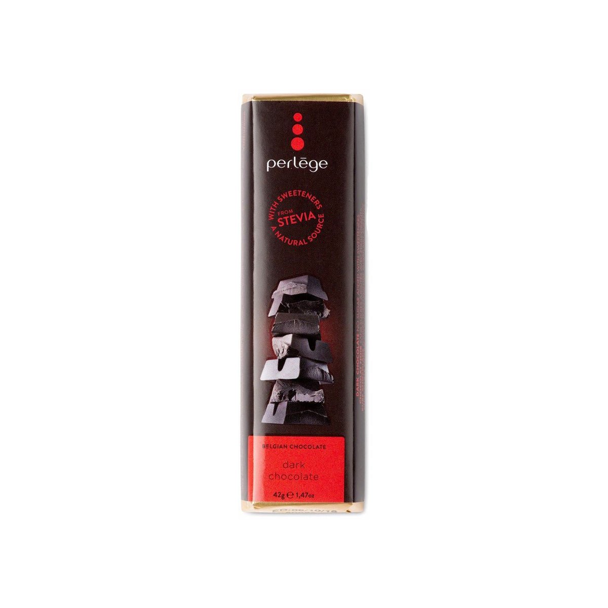Perlège Stevia Sweetened 85% Dark Chocolate Bar - 42g