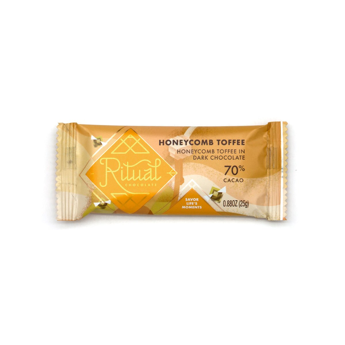 Ritual Chocolate Honeycomb Toffee 70% Dark Chocolate Mini-Bar - 25g