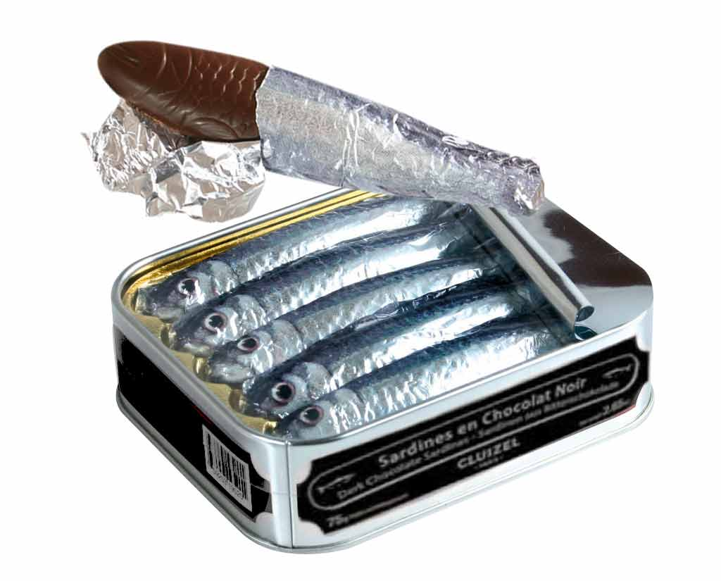 Michel Cluizel Dark Chocolate Sardines Tin - 5 pc - 75g