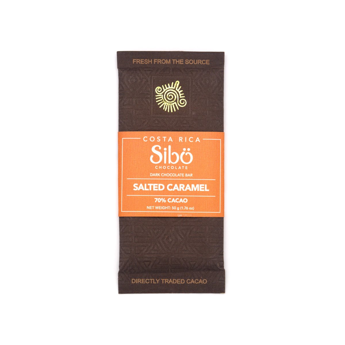 Chocolate bar packaging with 'Sibu' branding on a white background