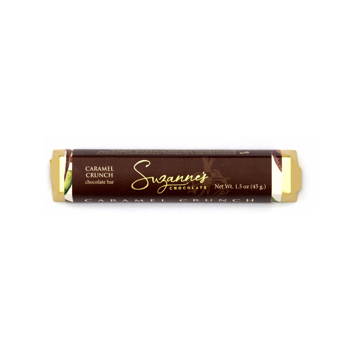 Suzanne's Chocolate Caramel Crunch 61% Dark Chocolate Bar - 45g