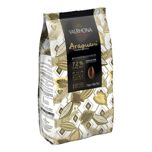 Valrhona Araguani Les Feves 72% Single Origin Dark Chocolate Discs