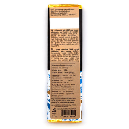 Valrhona Caraïbe 66% Dark Chocolate Mini-Bar - 20g