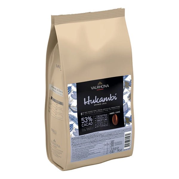 Valrhona Hukambi Les Feves 53% Dark Milk Chocolate Couverture Discs