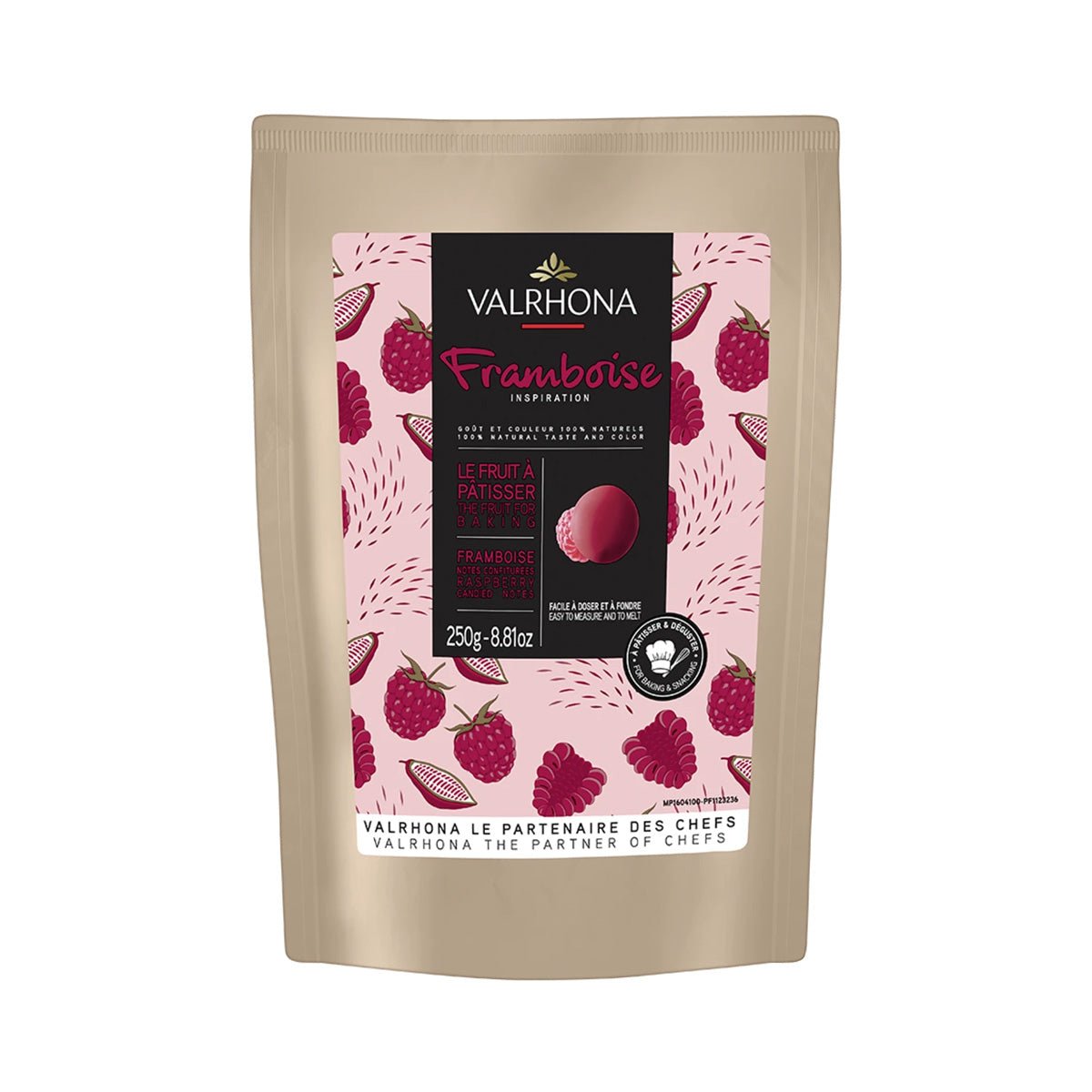 Valrhona Inspiration Framboise 35% Raspberry Couverture Discs