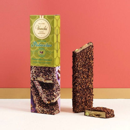 Venchi Chocoviar Pistacchio in 60% Dark Chocolate Bar - 200g (Past Date)