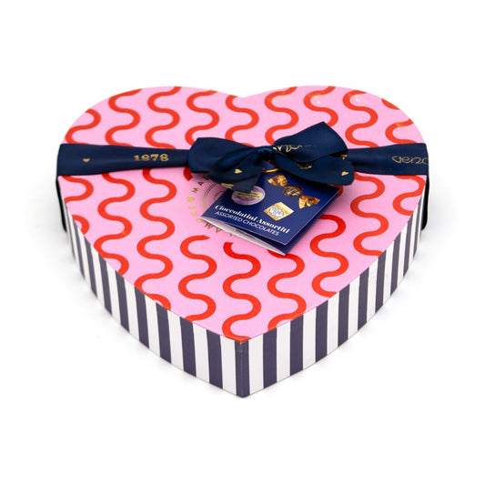 Venchi Heart Shaped Gift Box with Assorted Chocolates - 18 pc - 240g