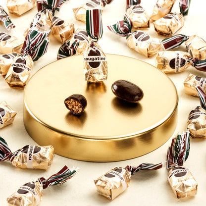 Venchi Nougatine Hazelnuts in 56% Dark Chocolate Bonbons