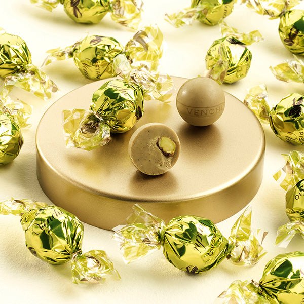 Venchi Salted Pistachio Hazelnut Chocolate Pearls - 15 pieces (Overstock)