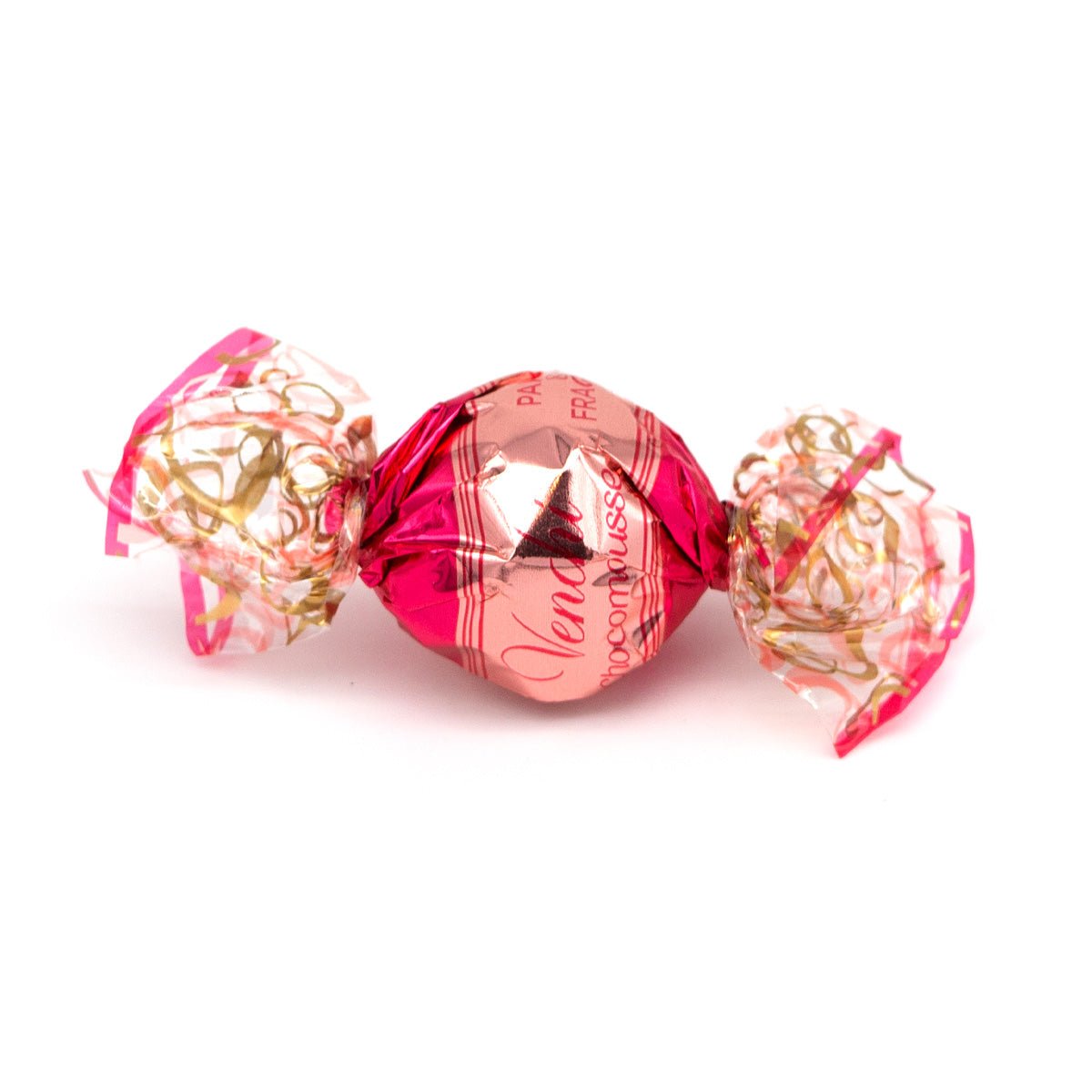 Venchi Strawberry & Cream Chocomousse in White Chocolate Pearls - 15PC (Overstock)