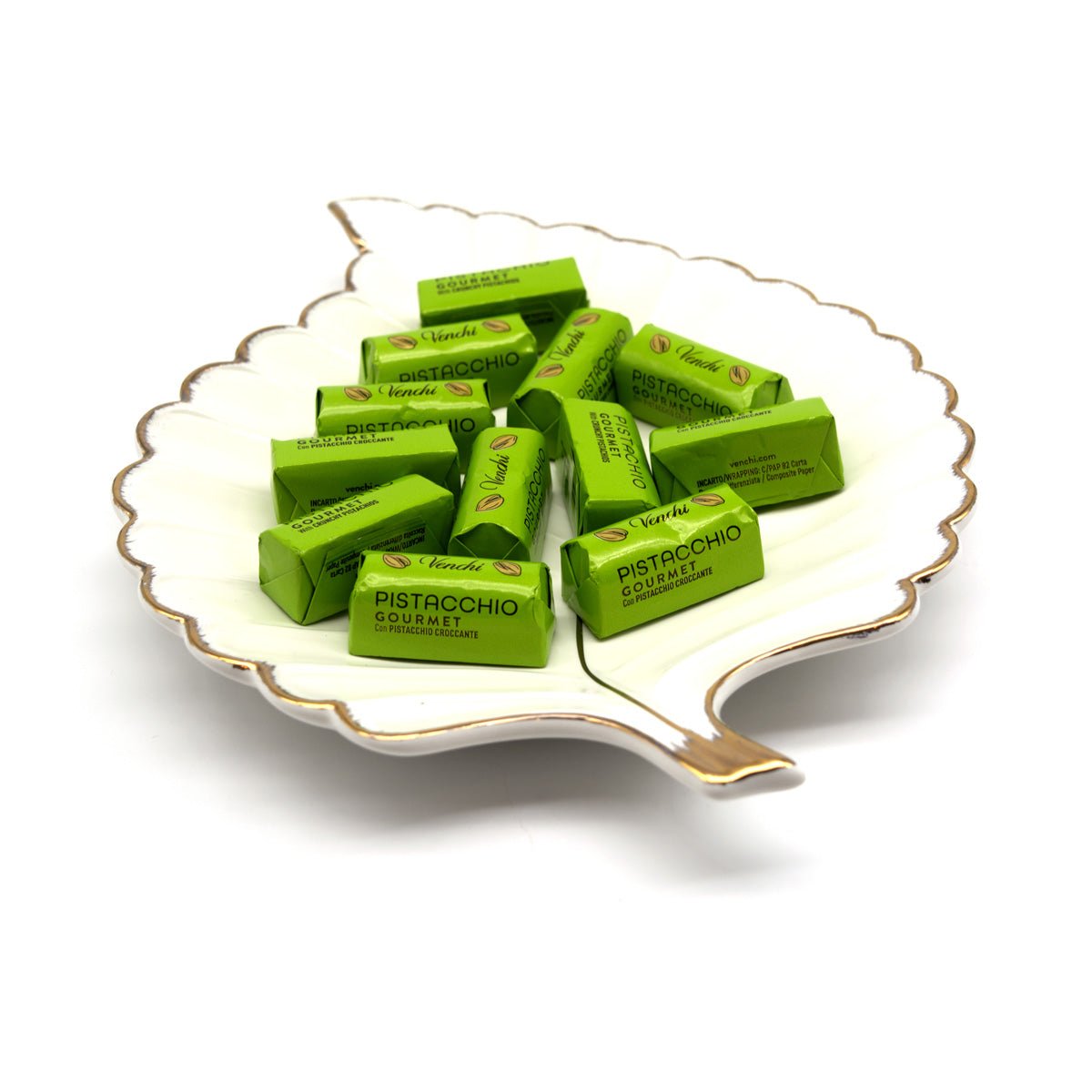 Venchi Whole Pistachios in White Chocolate Ingots